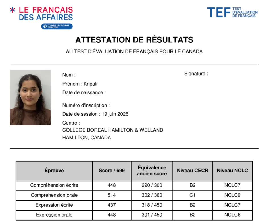 Test Result